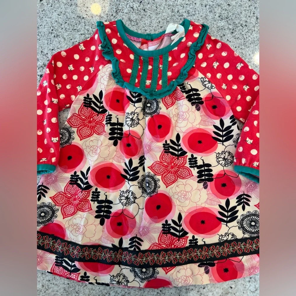 Matilda Jane Dress and bloomers Christmas Holiday 12-18 months - Picture 7 of 8